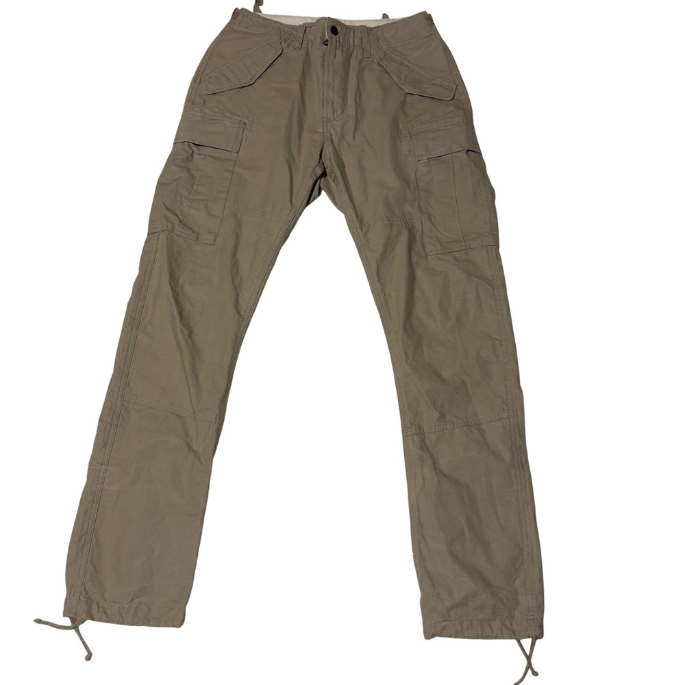 Polo Ralph Lauren Cargo Pants Mens 32x32 Tan Slim Fit Surplus Div. Trousers